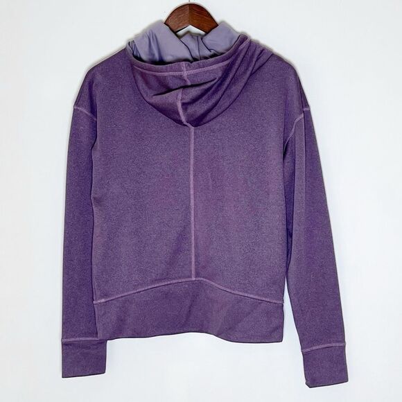 The North Face Women’s Purple High Scuba Neck Hoodie Sweatshirt - Picture 2 of 5